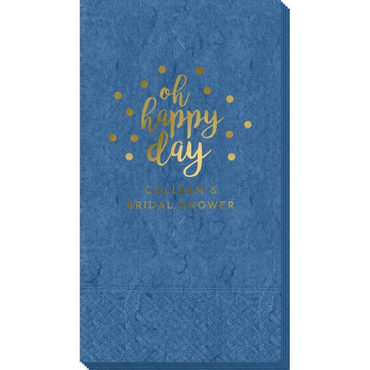 Confetti Dots Oh Happy Day Bali Guest Towels